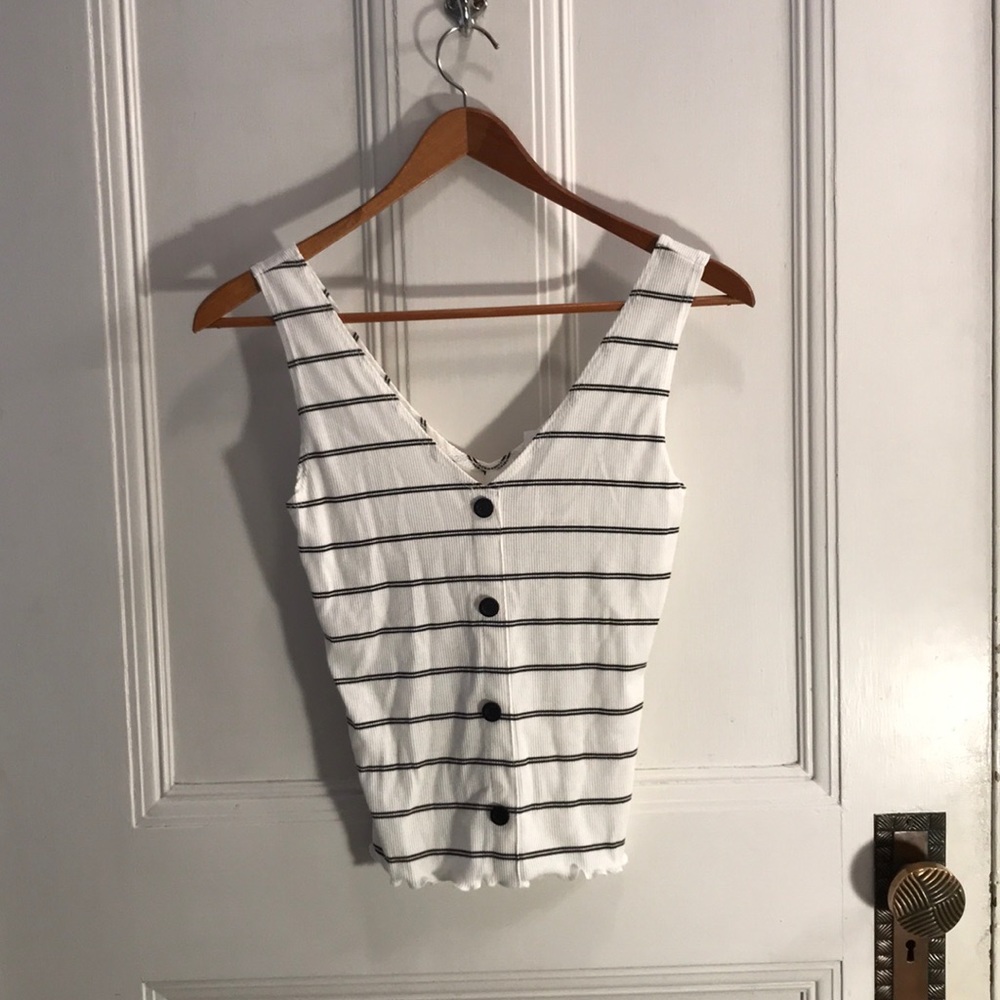 Caution to the Wind cropped tank top